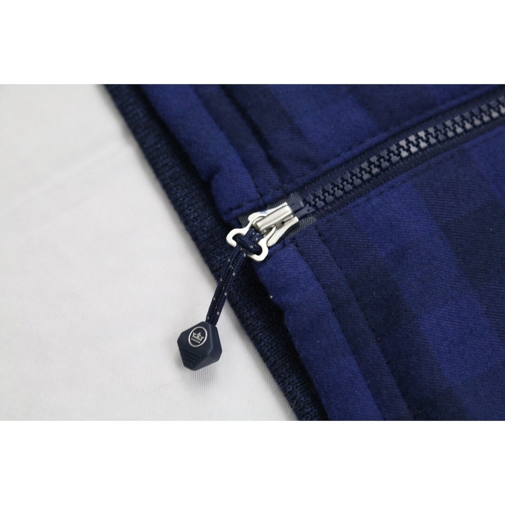 Peter Millar Vest Mens Navy Blue Fuse Elite Flannel Hybrid Performance XXL Plaid - Picture 4 of 16